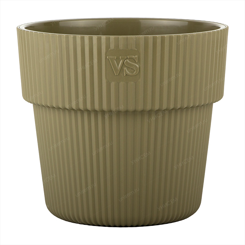 Горшок Алемар VipSet 19л оливка с дренажной системой (уп.8)