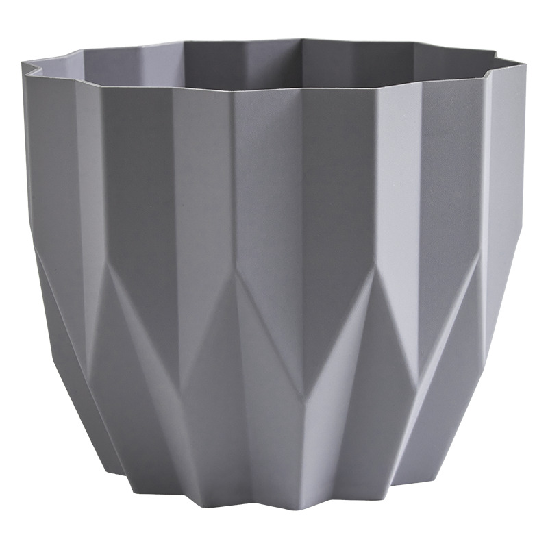 Кашпо Геометрия 5,8л Серый жемчуг со вставкой (уп.10)
