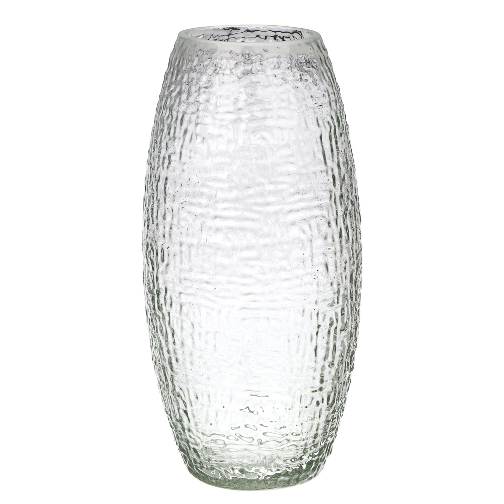 Ваза для цветов 10х19,5см стекло, прозрачная