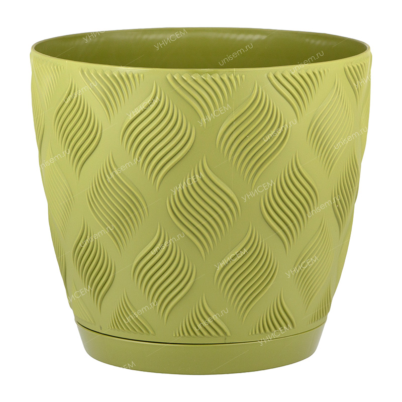 Горшок Мираж 3,7л D19,5 папоротник с поддоном (уп.8)