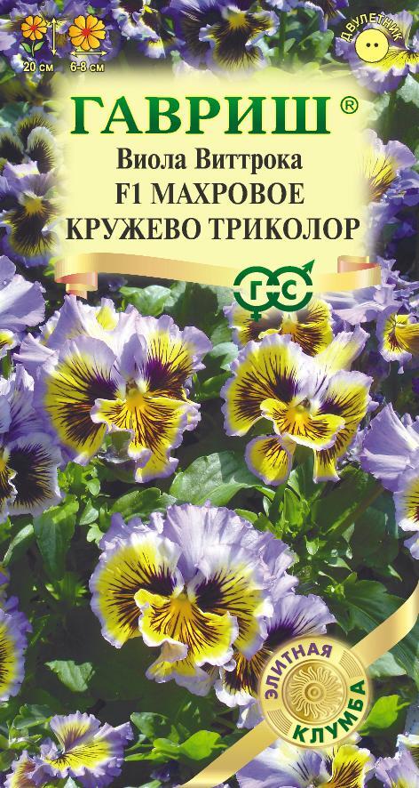 цВиола Махровое Кружево триколор 4шт Элитная клумба