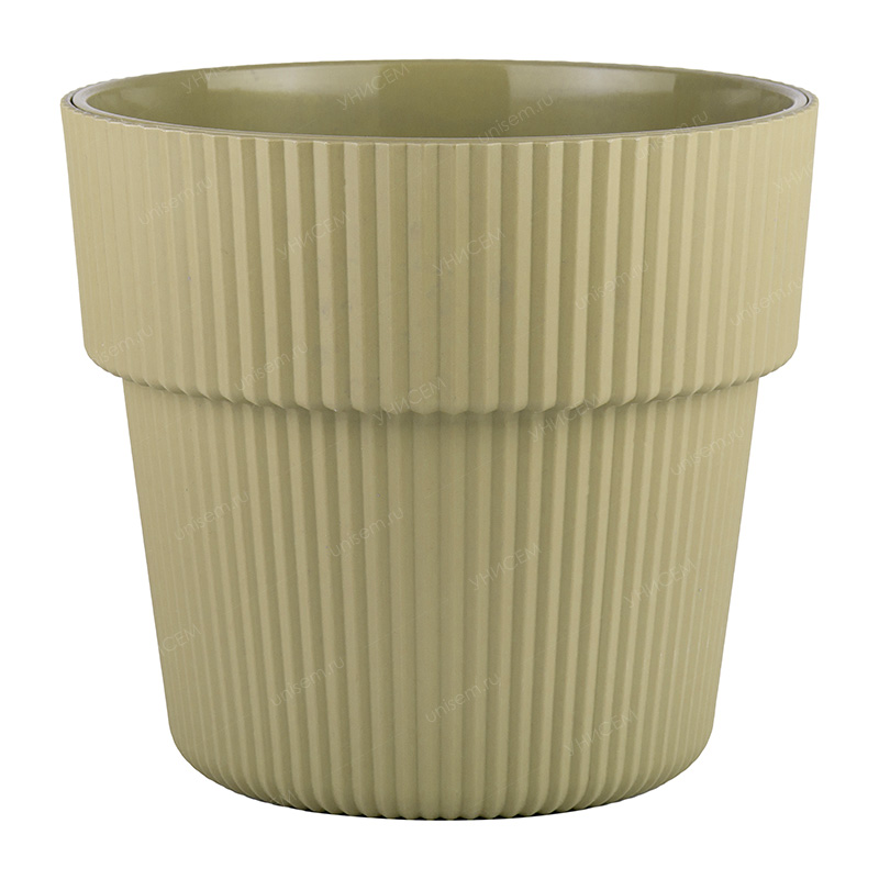 Горшок Алемар VipSet 4,8л d21,5 оливка с дренажной системой (уп.5)