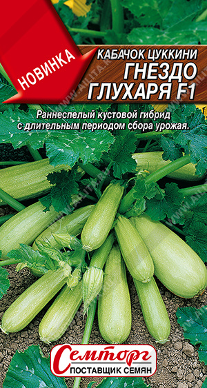 Кабачок Гнездо глухаря цукини 5шт Кабачок Гнездо глухаря цукини 5шт