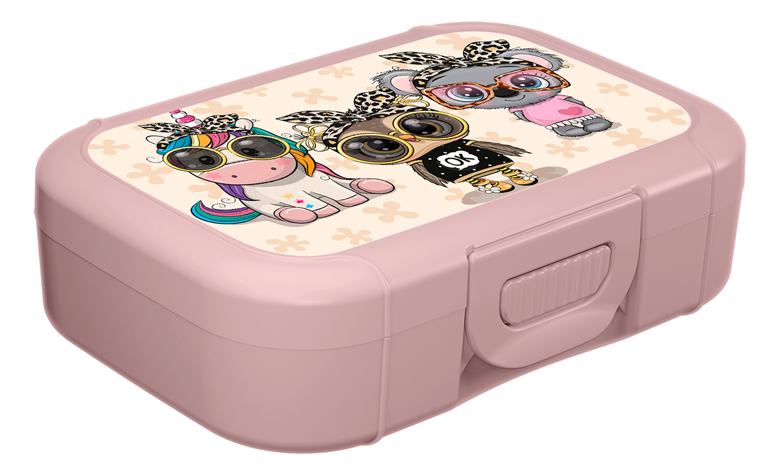 Ланч-бокс Baby party 0,85л светло-розовый (уп.15)