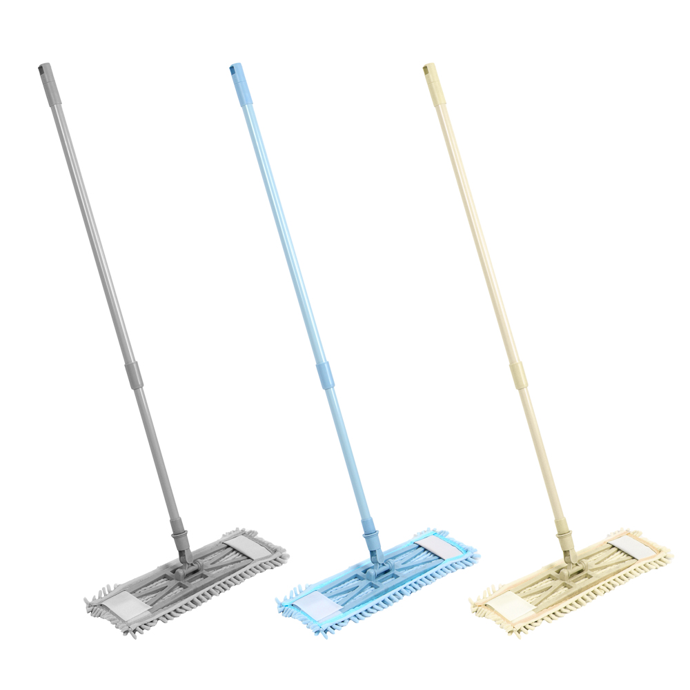 Швабра с насадкой из микрофибры Эконом, телескоп. ручка до 120см, насадка 50г