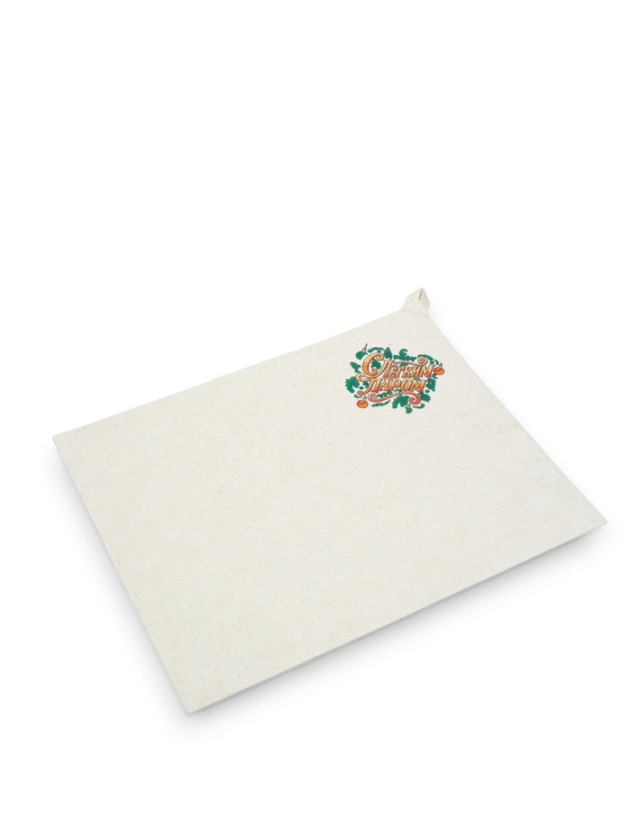 Коврик для бани "С легким паром" 47х38 светлый