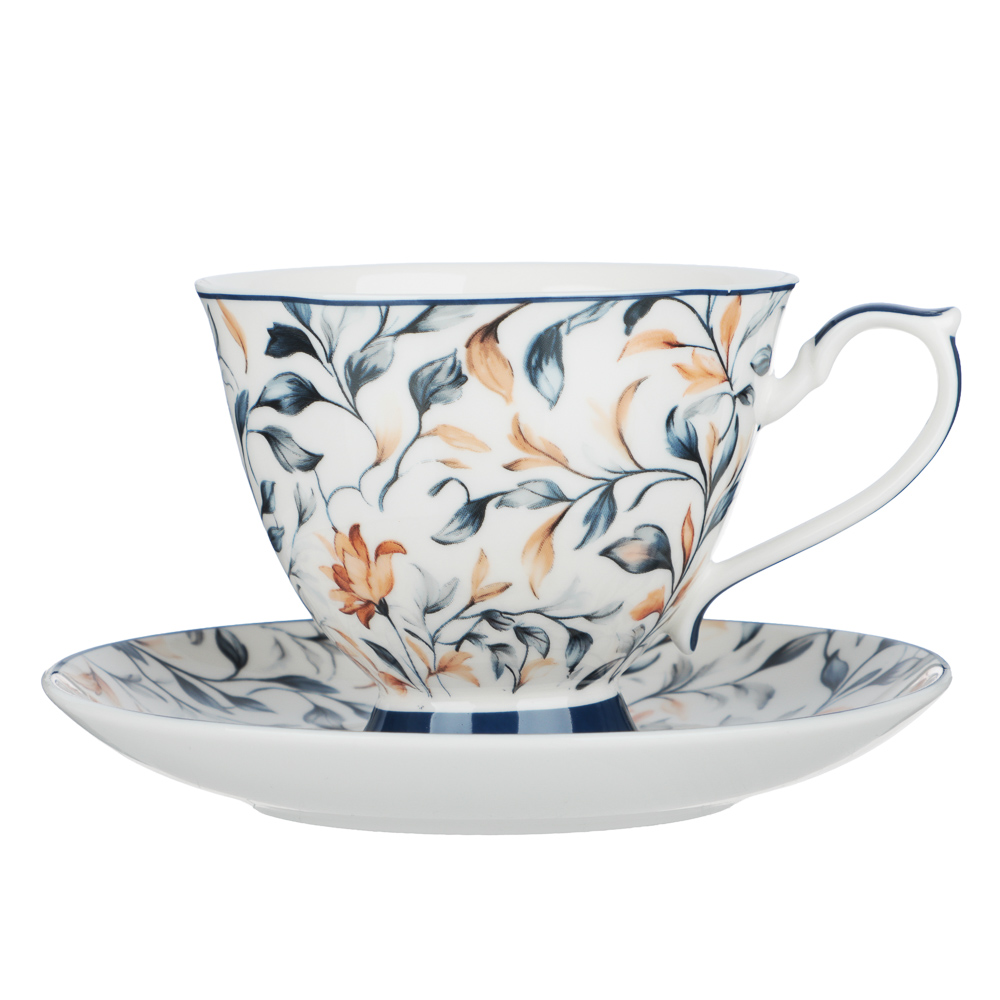 Набор чайный 2пр 220мл Алисия фарфор, подарочная упаковка