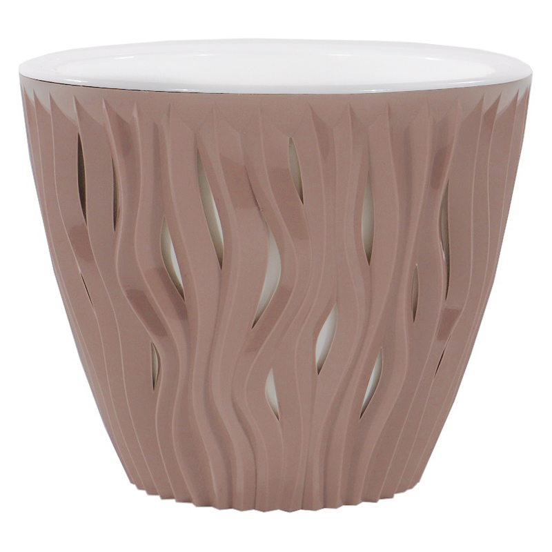 Кашпо Вдохновение 7,5л Фраппе со вставкой (уп.6)