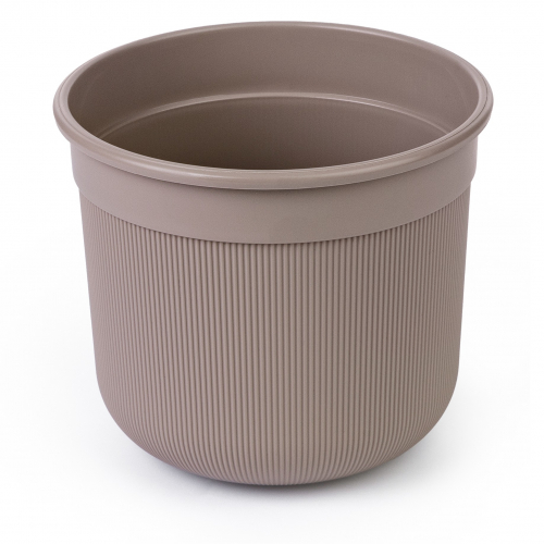 Горшок Сканди 10л с дренажной вставкой, какао (уп.8)