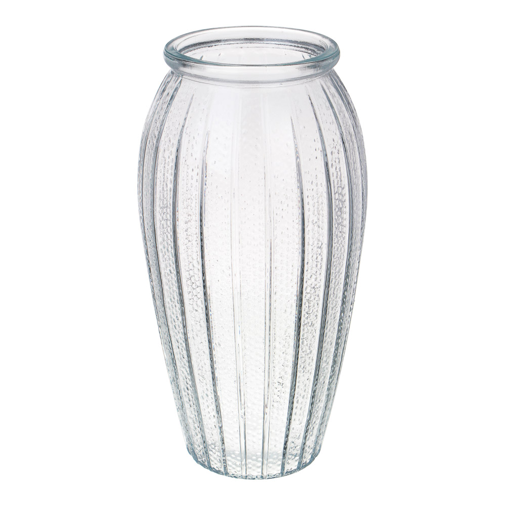 Ваза для цветов 8х10х26см стекло