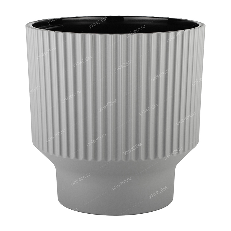 Горшок АРКАДА 16,2л d30 h30 Серый мусон с вкладкой (уп.1)