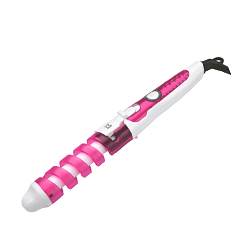 Щипцы для волос 40Вт, d=19мм, спиральные, керам. покрытие, подставка, РОЗОВЫЙ (40шт)