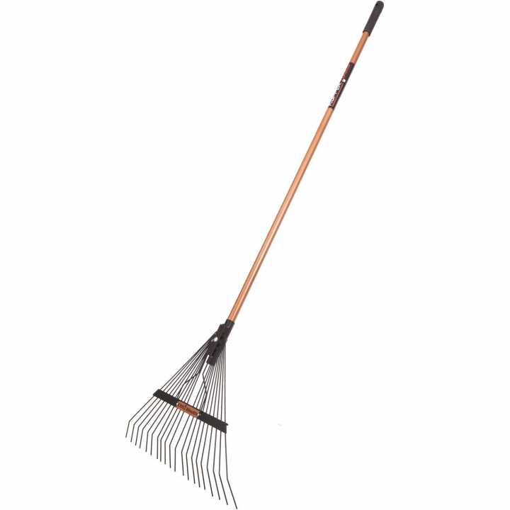 Грабли веерные 20 зубьев с дюралюминиевым черенком KOPPER.TOOLS