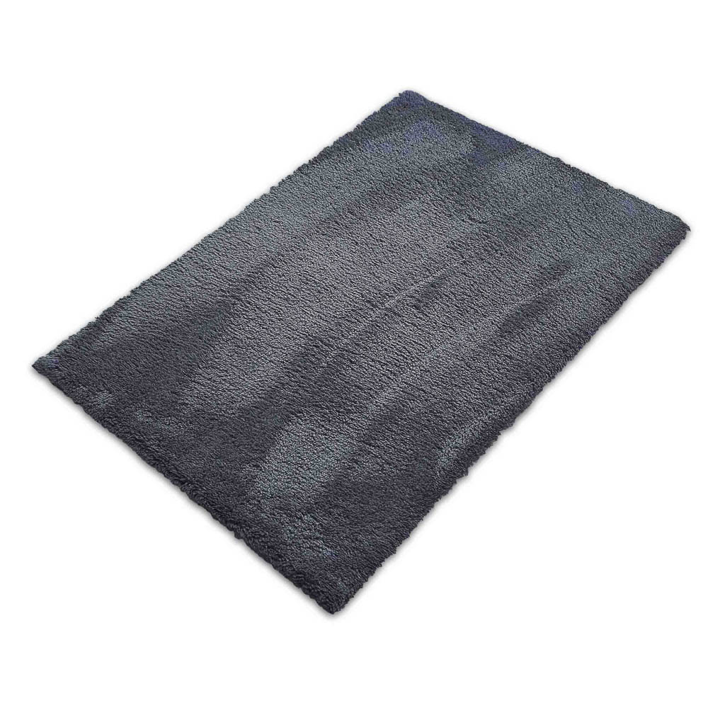 Коврик для ванной 40х60 плюшевый т.серый