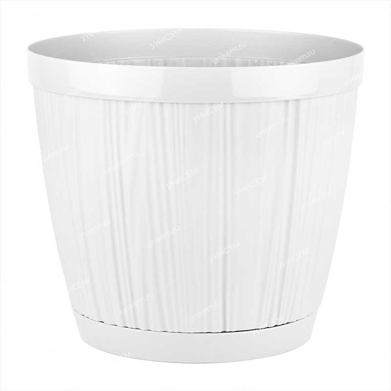 Горшок BARCELONA 6,5л d240мм белый (уп.6)