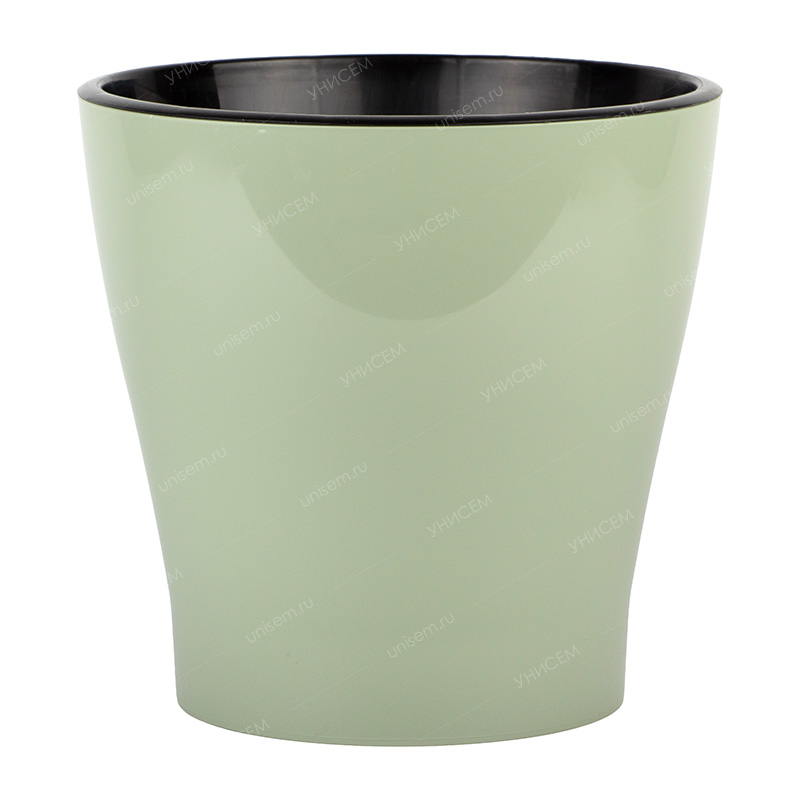 Горшок Лея 2,2л d162 св.зеленый с автополивом (уп.20)