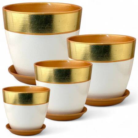 Набор горшков Бутон Валенсия поталь бронза из 4-х 0,9\1,7\3,2\5л (уп.2)