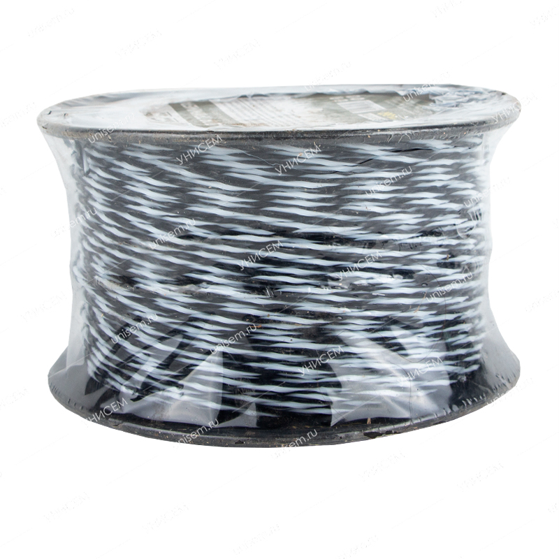 Леска для триммеров 2,4мм бухта 180м двухцветная витая Зебра ЧЕГЛОК (12шт)#