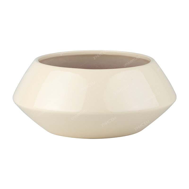 Горшок Персея Глянец бежевый d19 h8 (уп.10)