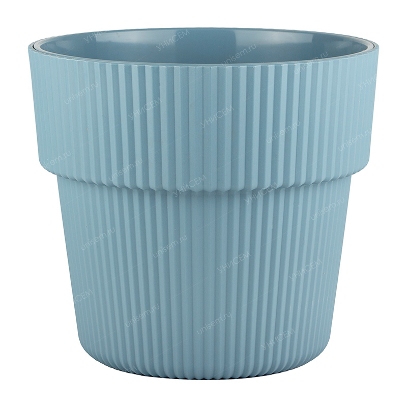 Горшок Алемар VipSet 4,8л d21,5 бирюза с дренажной системой (уп.5)