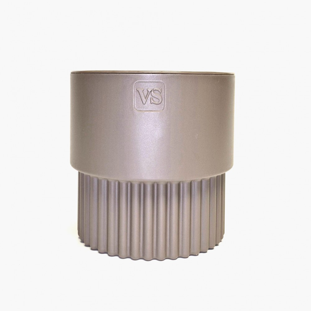 Горшок Бостон цилиндр VipSet 1,6л d13,7 шоколад с дренажной системой (уп.10)