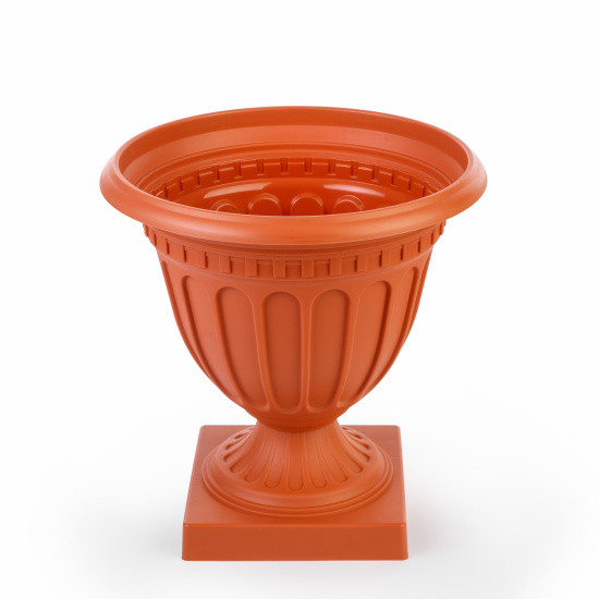 Горшок-вазон Олимпия 9л коричневый (уп.6)