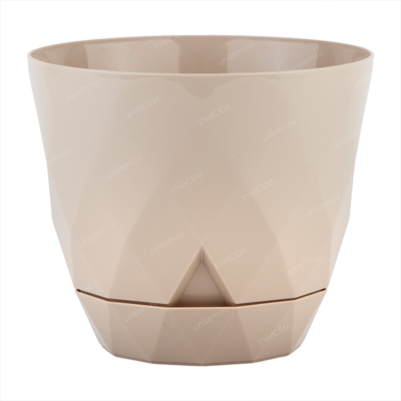 Горшок Laurel 1,3л D145мм Бежевый с поддоном (уп.20)