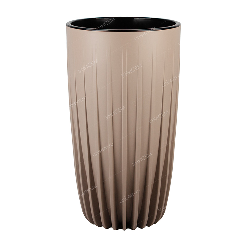 Горшок Сигма 27,3л d30 h53 фраппе с вкладкой 17л (уп.1)