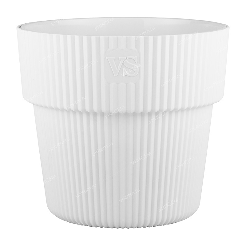 Горшок Алемар VipSet 8,2л белый с дренажной системой (уп.4)