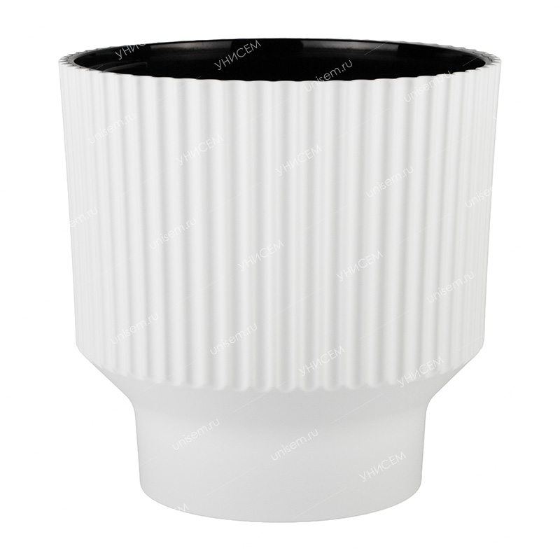 Горшок АРКАДА 16,2л d30 h30 БЕЛЫЙ с вкладкой (уп.1)