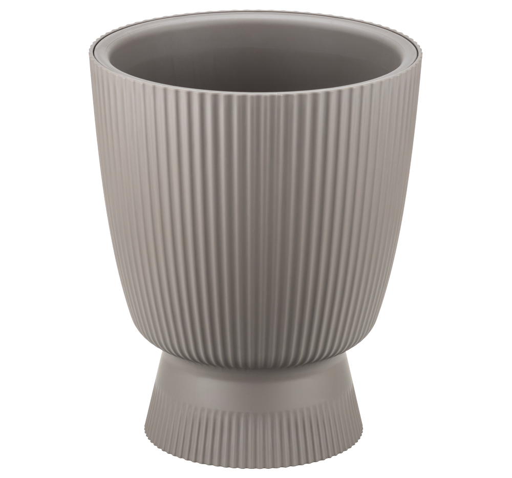 Кашпо ВЕЛЬВЕТ 3,7л D220мм французcкий серый со вставкой (уп.8)