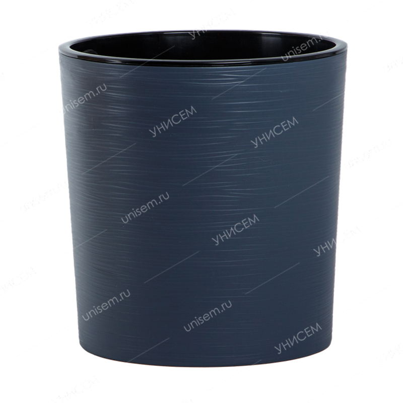 Горшок Вега 3,25л d17 h17 антрацит с вкладкой (уп.9)
