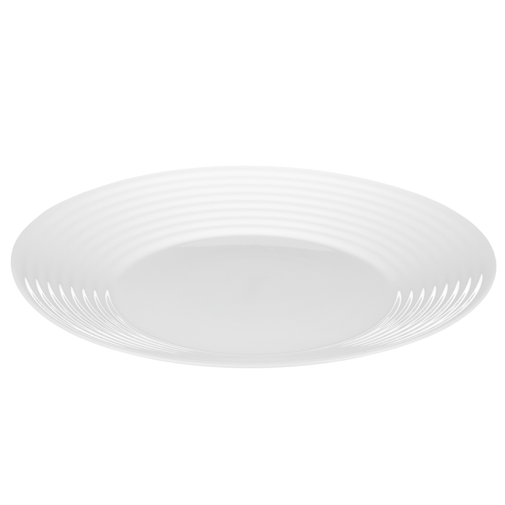 Тарелка подстановочная Бароло 26,6см белая опаловое стекло КРАТНО 6, цена за 1шт (уп.36)
