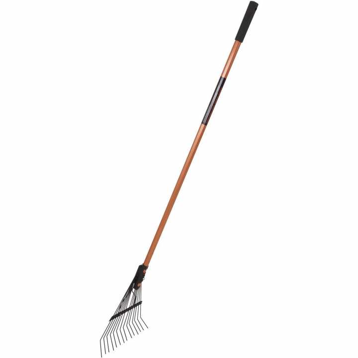 Грабли веерные 14 зубев с дюралюминиевым черенком KOPPER.TOOLS