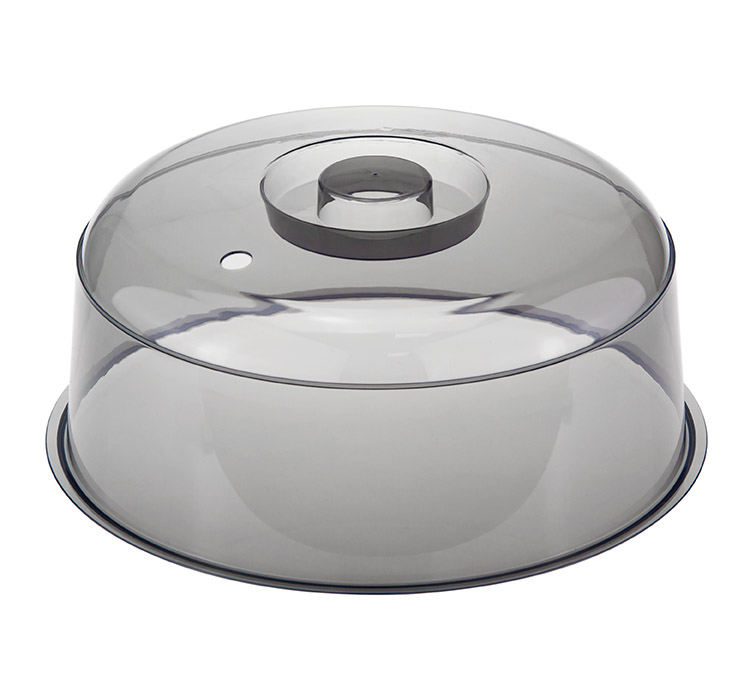 Крышка для СВЧ D245мм черный прозрачный (уп.24)