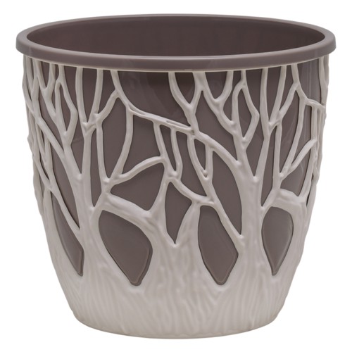 Кашпо Форест 3,5л Пудровый/Мокачино (уп.16)