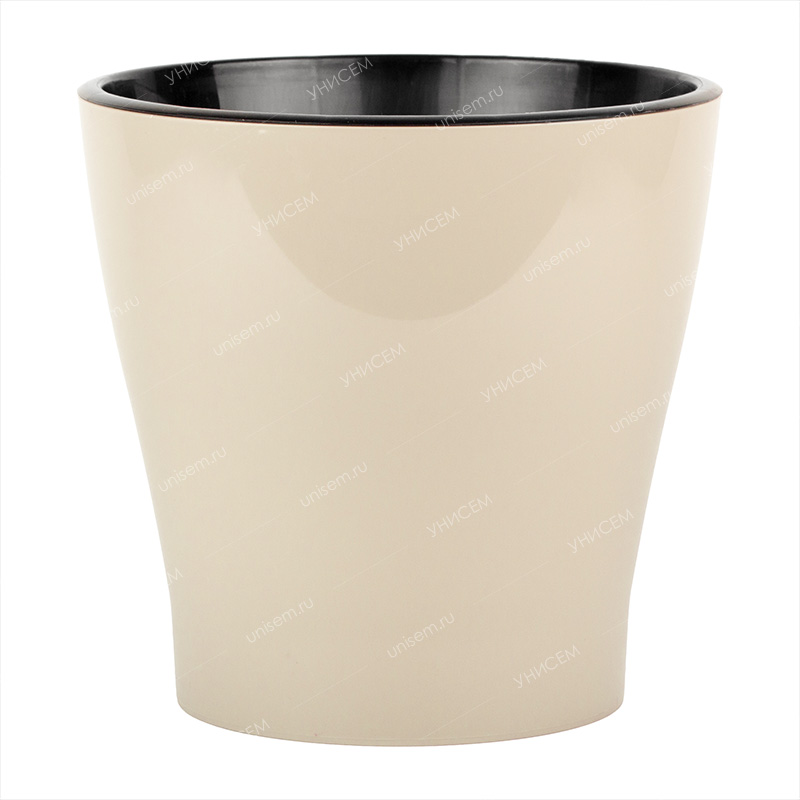 Горшок Лея 3,6л d190 бежевый с автополивом (уп.20)