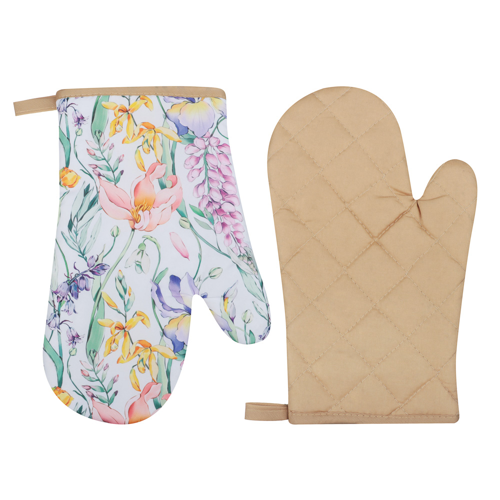 Прихватка-варежка Ботаника 17х27см, полиэстер