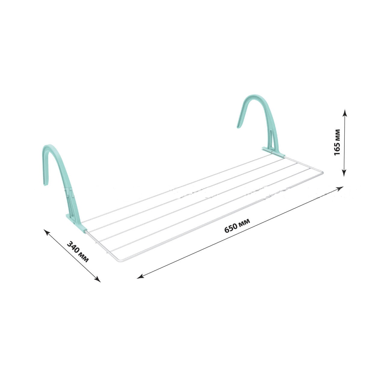 Сушилка для белья на батарею 3,1м 650х340х165мм (уп.10)