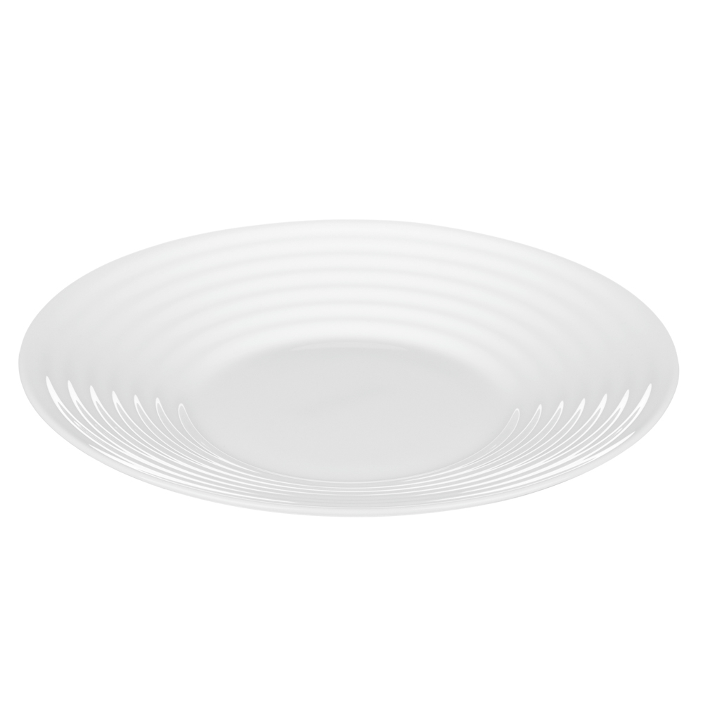 Тарелка закусочная Бароло 19см белая опаловое стекло КРАТНО 6, цена за 1шт (уп.72)