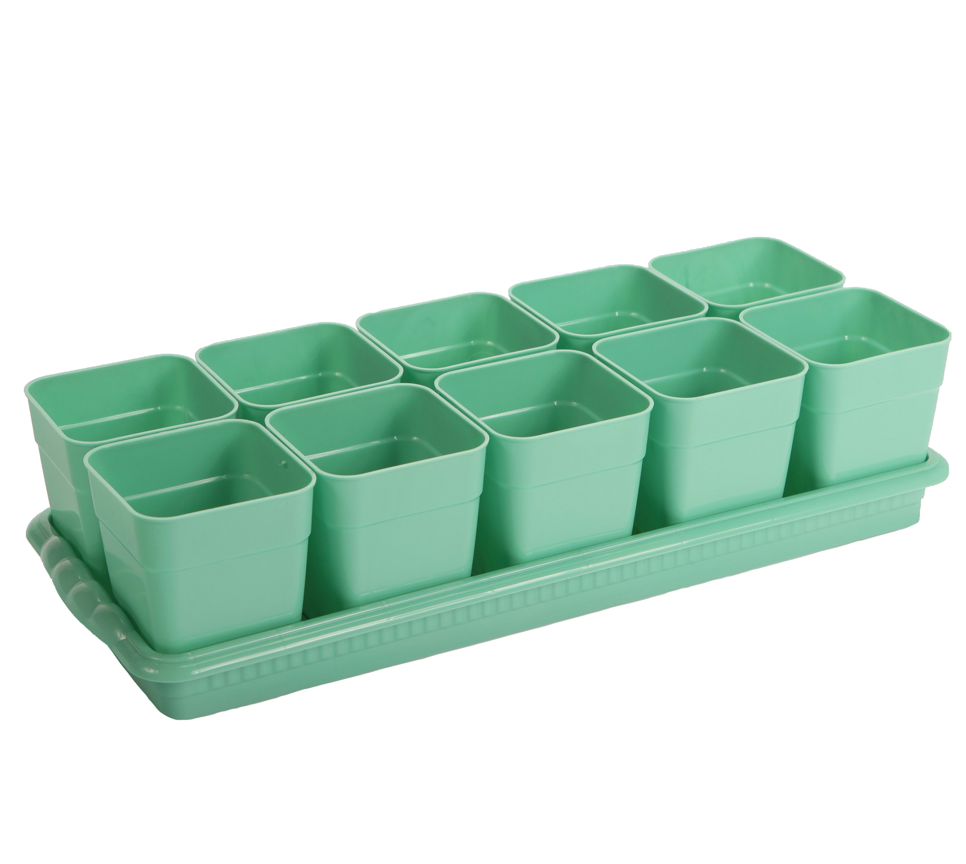 Набор для рассады Дом и Дача 10шт*460мл со съемным дном, цвета в ассортименте