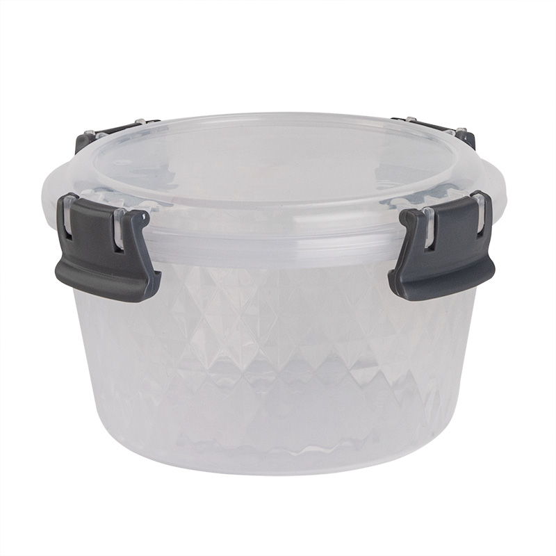 Контейнер для продуктов герметичный круглый 0,65л с защелками (уп.18)