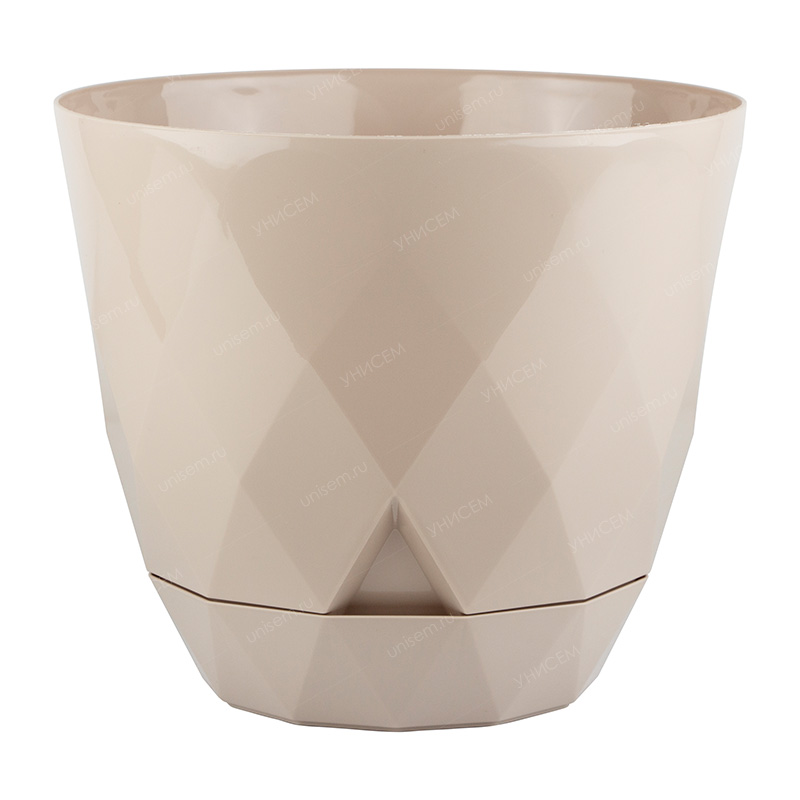 Горшок Laurel 4,5л D220мм Бежевый с поддоном (уп.10)