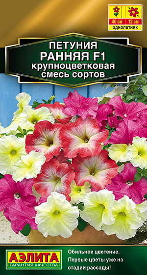 Петуния Ранняя крупноцветковая смесь 7шт