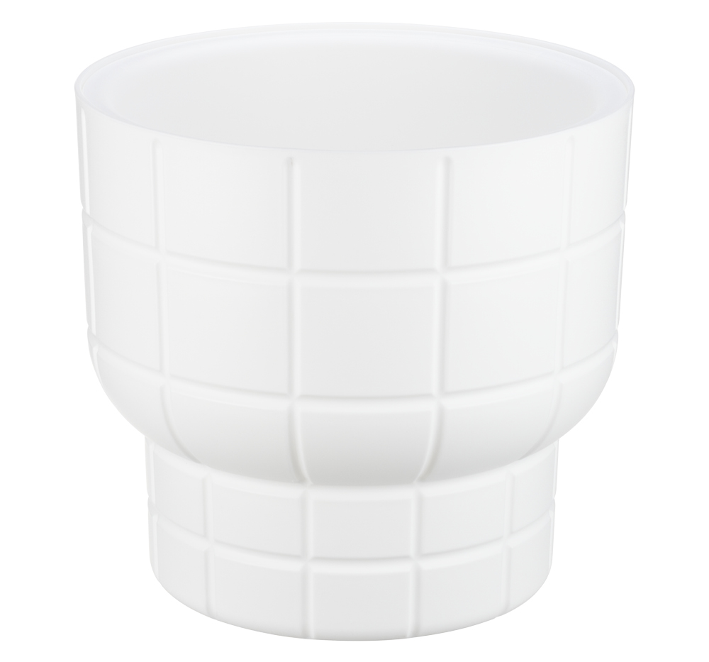 Кашпо КАРЕ 7,8л D280мм Белый со вставкой (уп.1)