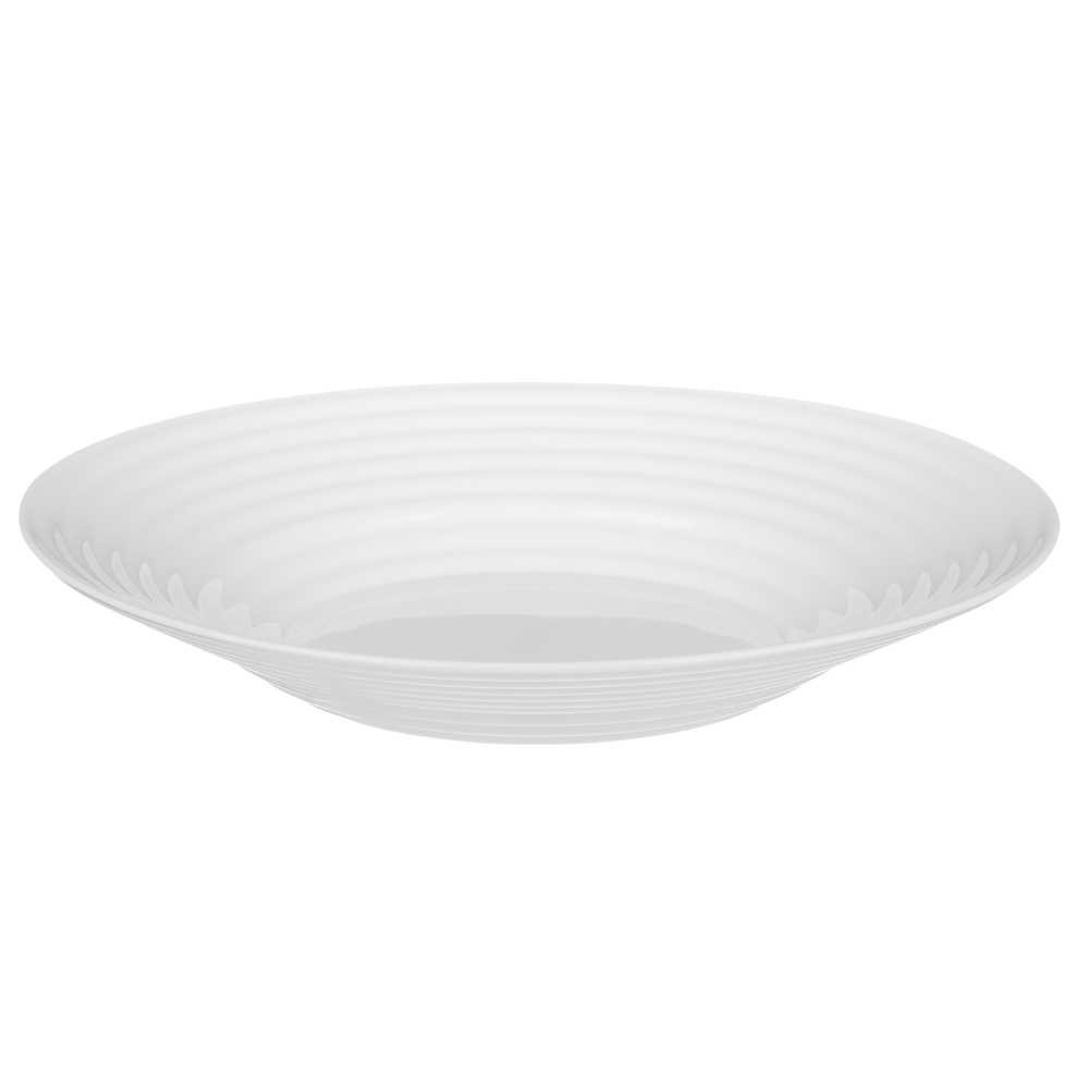 Тарелка суповая Бароло 21,5см белая опаловое стекло КРАТНО 6, цена за 1шт (уп.48)