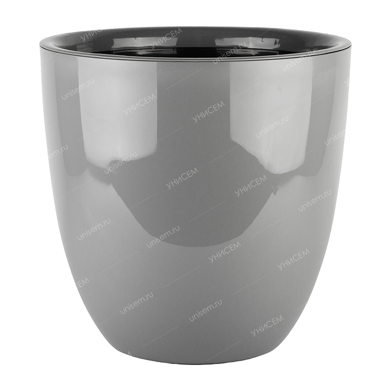 Горшок СИРИУС 16,5л d30 Серый муссон с вкладкой (уп.1)