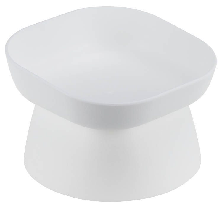 Миска для животных КВАДРО 0,2л 118x118x80мм Белый (уп.12)