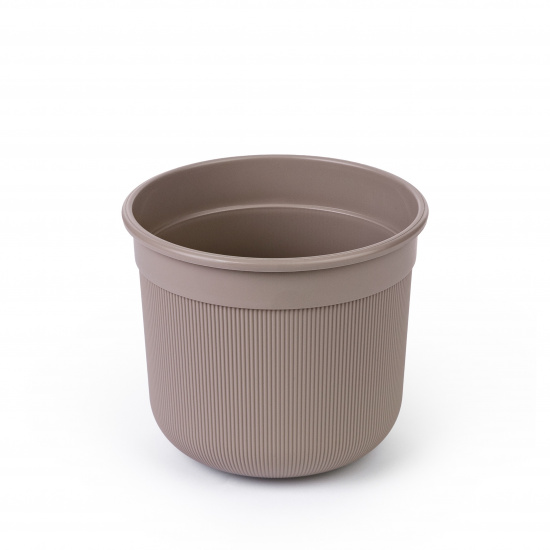Горшок Сканди 5л с дренажной вставкой, какао (уп.12)
