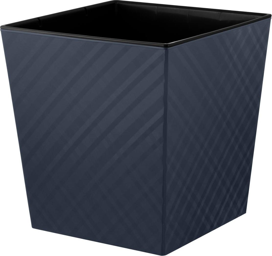 Горшок Manhattan CUBE 22л d301 h315 c дренажной вставкой 19л, вулканический серый (уп.4)